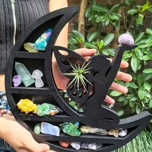 Michaels Black‎ Crescent Fairy Shelf